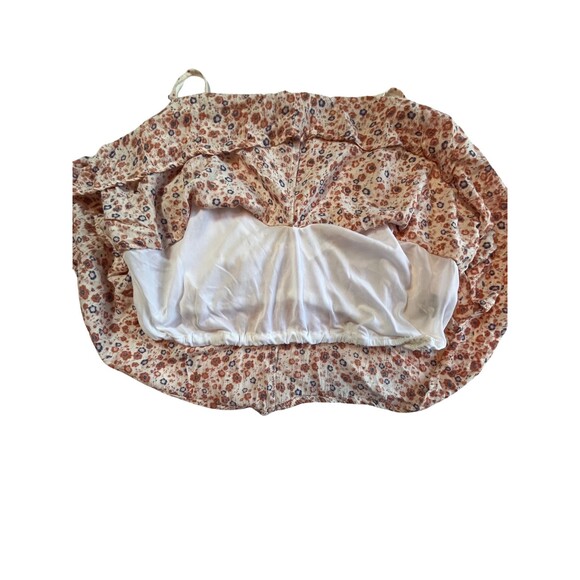 NWOT Fisherman's Daughter Floral Crop Top Tank‎ Strappy Orange Blue Boho Flowy M - Picture 7 of 13